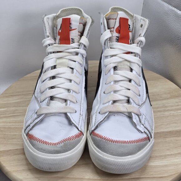 Nike Blazer Mid 77 Jumbo White Black Size 13 Mens Sneakers 2021 DD3111-100 - Picture 4 of 9